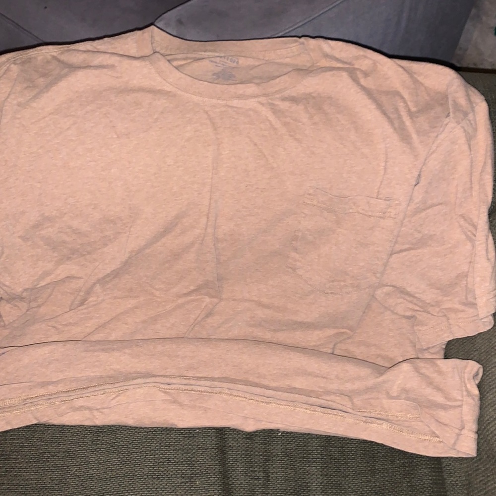 mens oversized plain brown tee